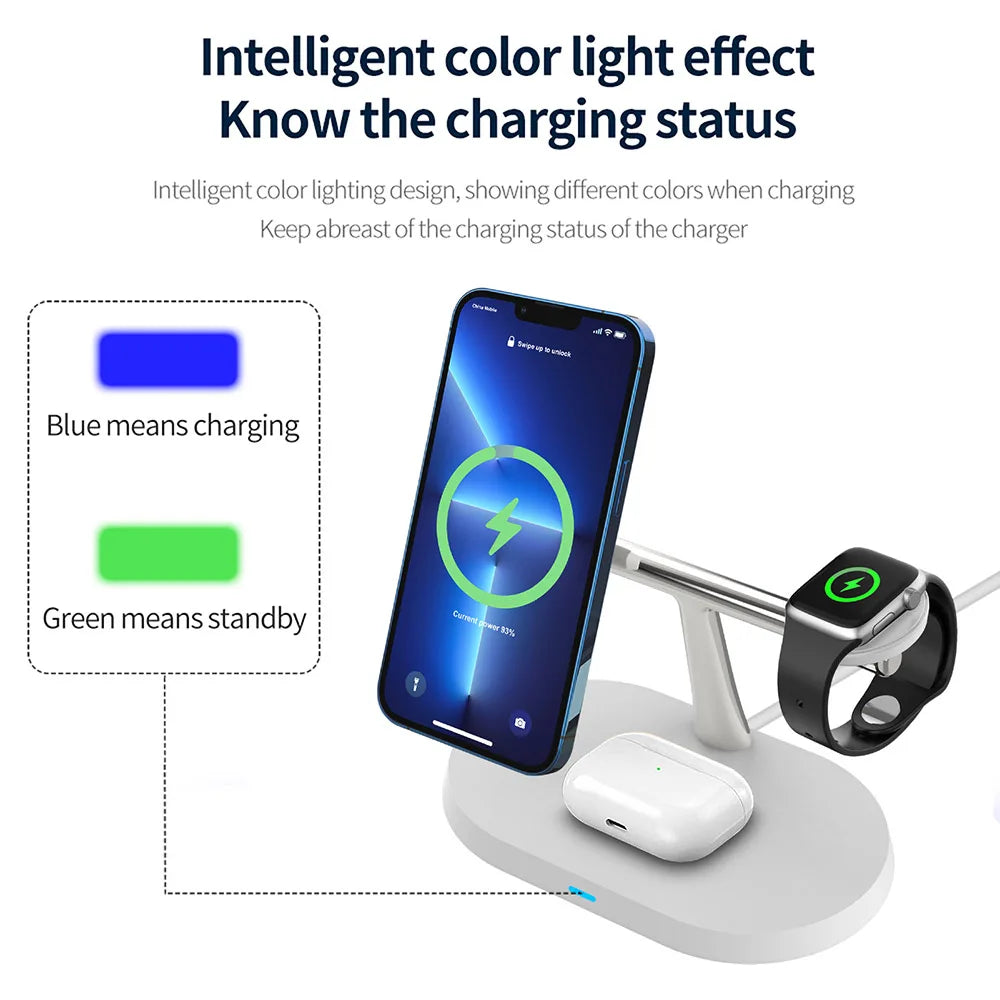 3 in 1  Magnetic Wireless Charger