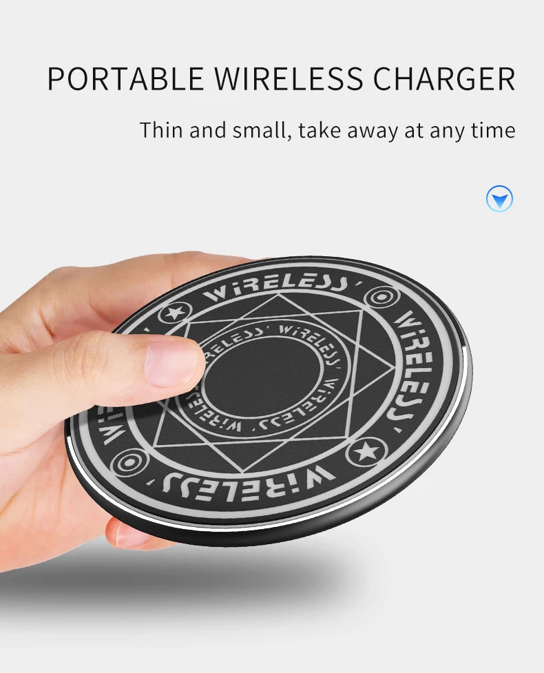 10W Fast Wireless Magic Charger For iPhone and Samsung Xiaomi
