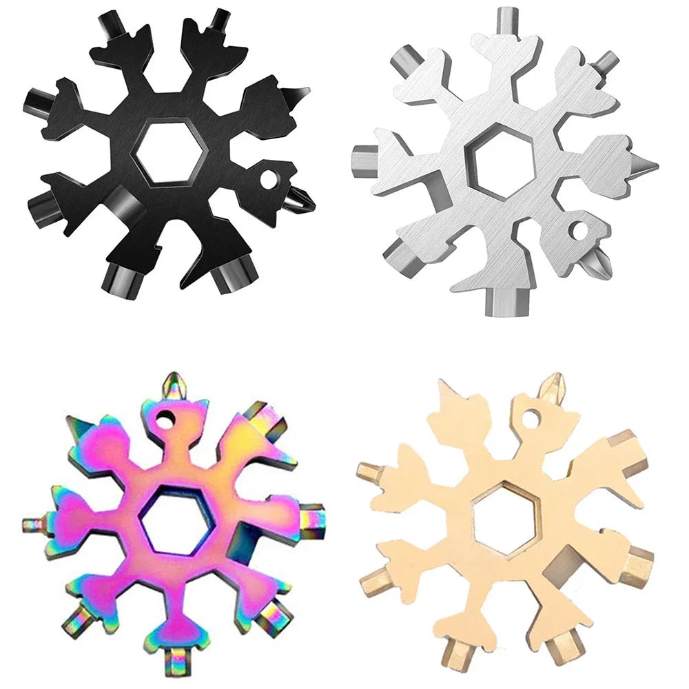 18-in-1 Stainless Steel Snowflakes